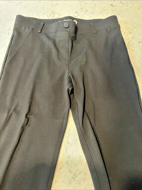 Betabrand Classic Dress Pant Yoga Pants Bootcut Black Petite Large